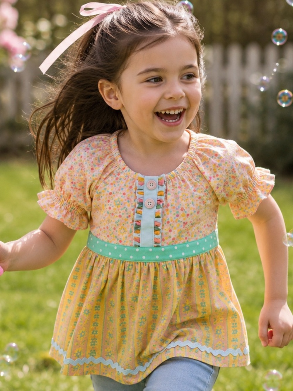 Matilda Jane Girls Floral Tunic Top Size 6 Dream Chasers Boutique